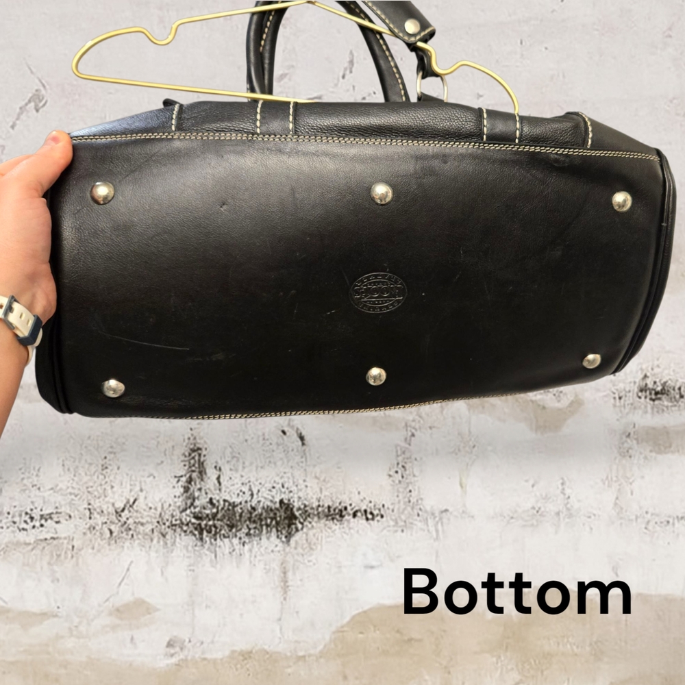 Roots Black Leather Banff Duffle Bag Small MADE IN CANADA ๐จ๐ฆ - Picture 3 of 7